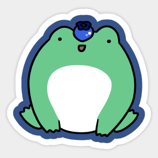 Blueberry Frog Sticker